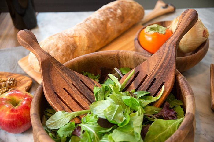 White Whale Wooden Salad Hands  (Piece of 2)