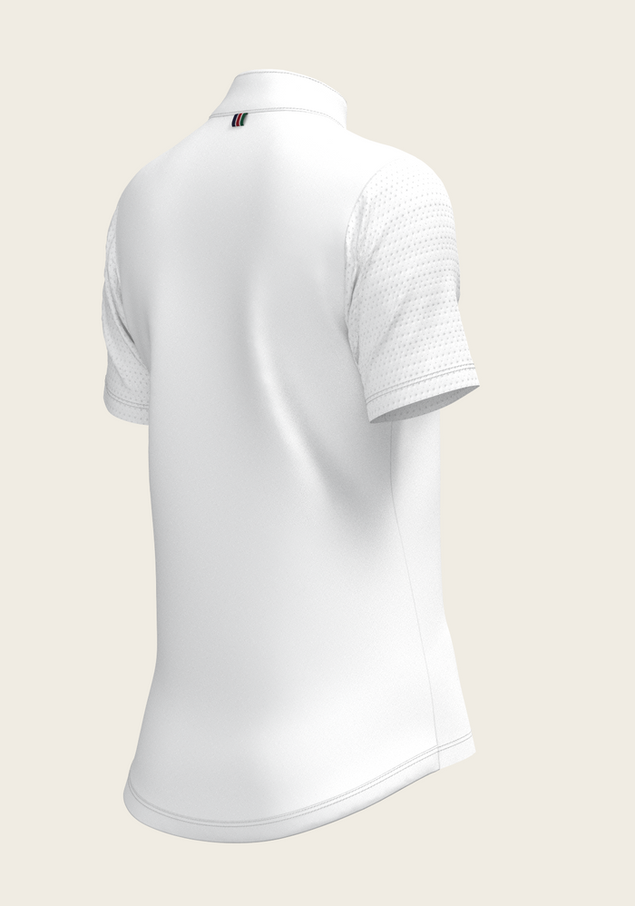 White with Forest on Navy Inner Details Short Sleeve Show Shirt