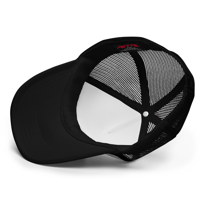 Wisconsin Split Heart Trucker Hat