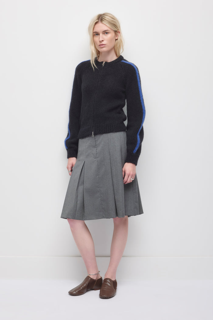 Women's Ali Zip Sweater in Black/Blue