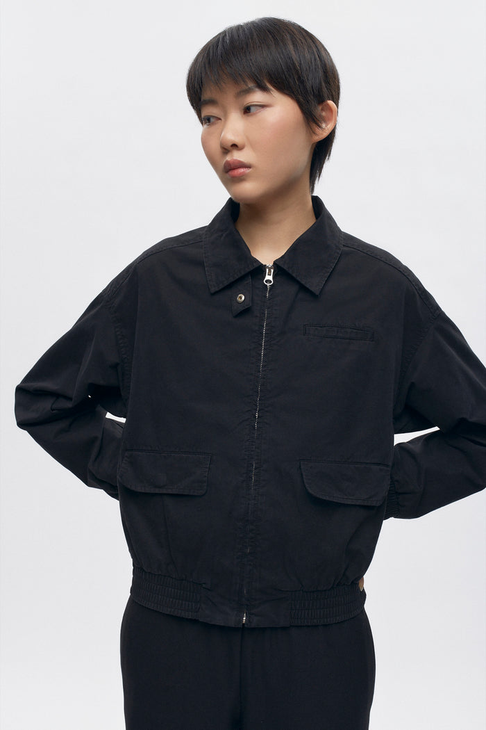 Women's Bomber Jacket in Black
