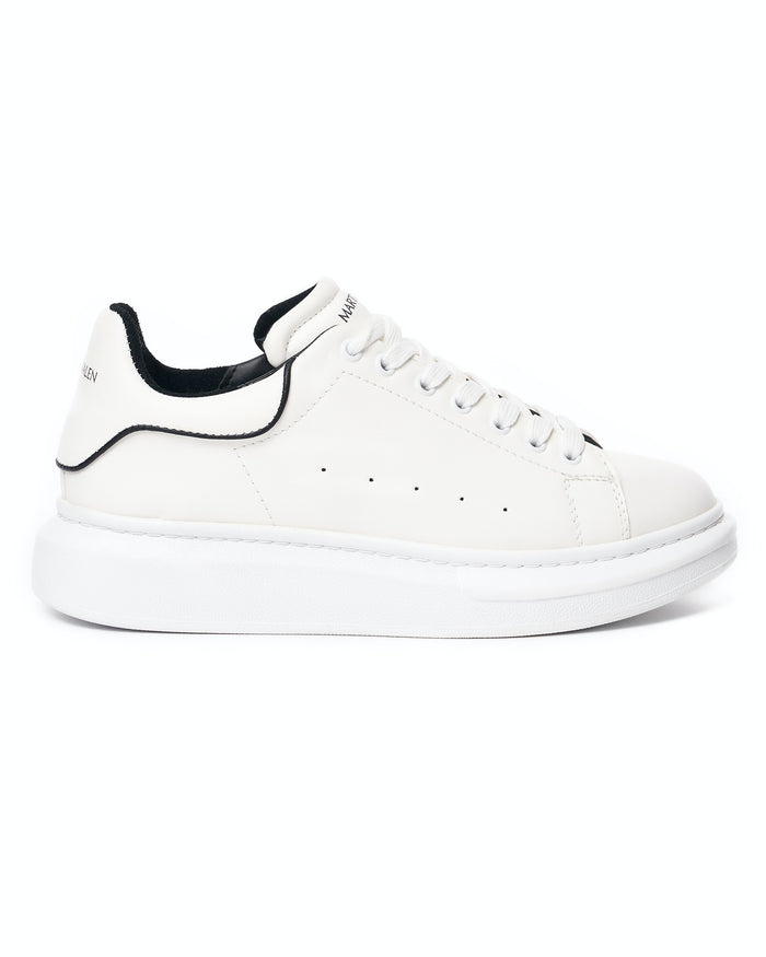 Women's Chunky Sneakers Black Line Shoes White