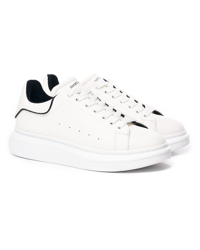 Women's Chunky Sneakers Black Line Shoes White (2)