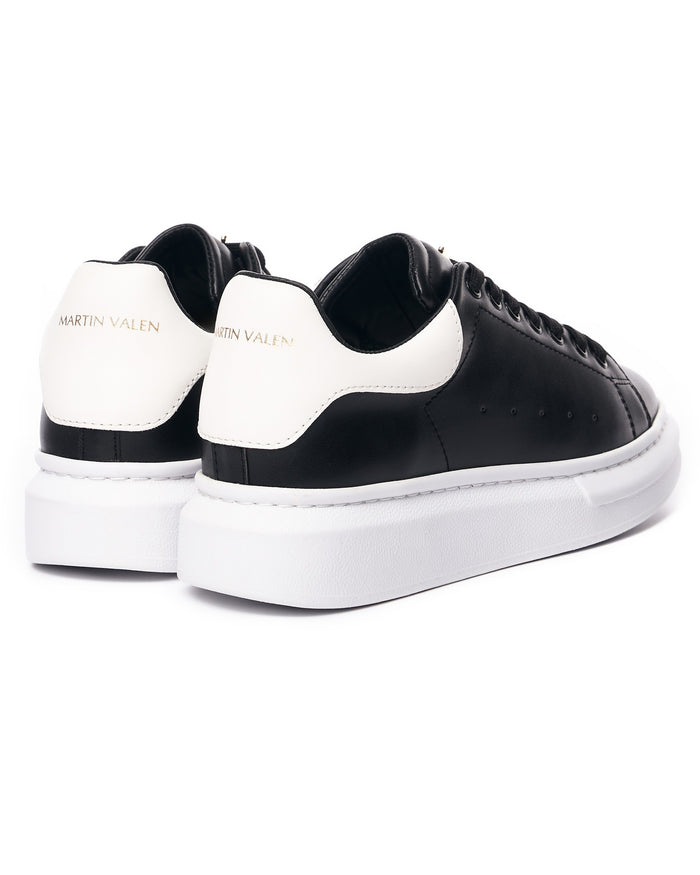 Women’s Chunky Sneakers with Crown in Black and White (3)