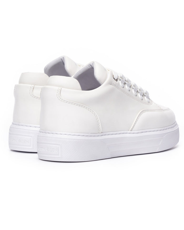 Women's Low Top Sneakers Shoes White (3)