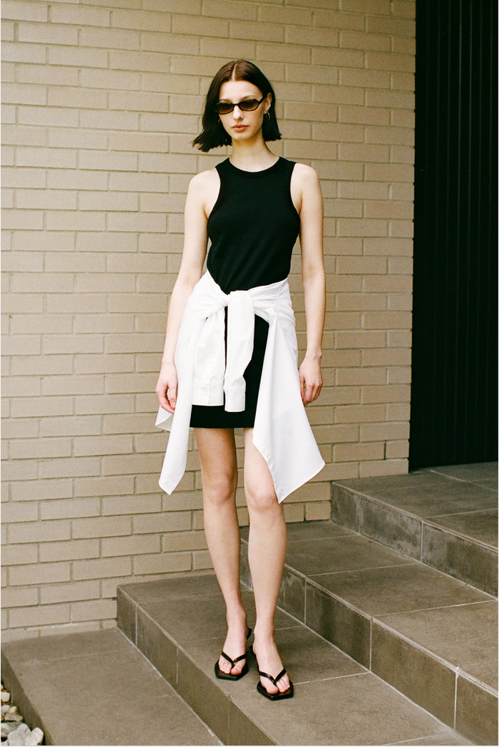 Women's Mini Racer Dress in Black