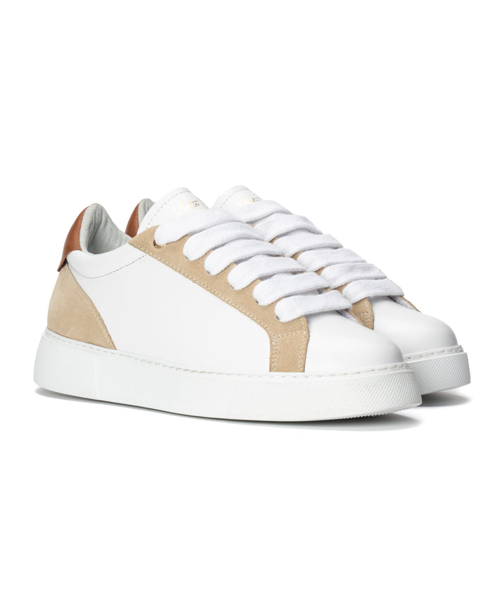Women's Rool Court Leather Sneakers in Beige (3)