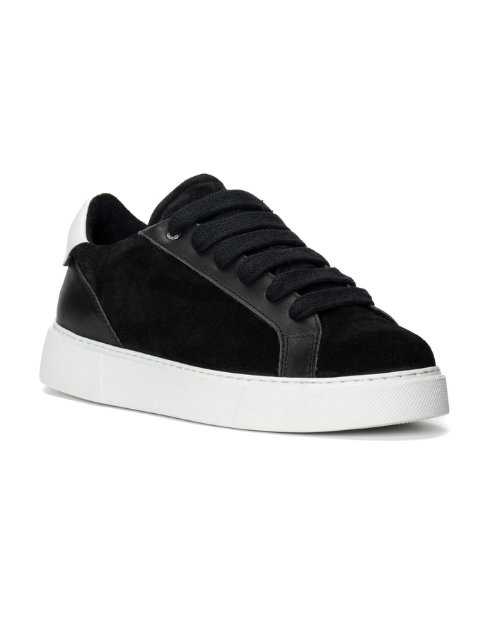Women's Rool Court Leather Sneakers in Black (2)