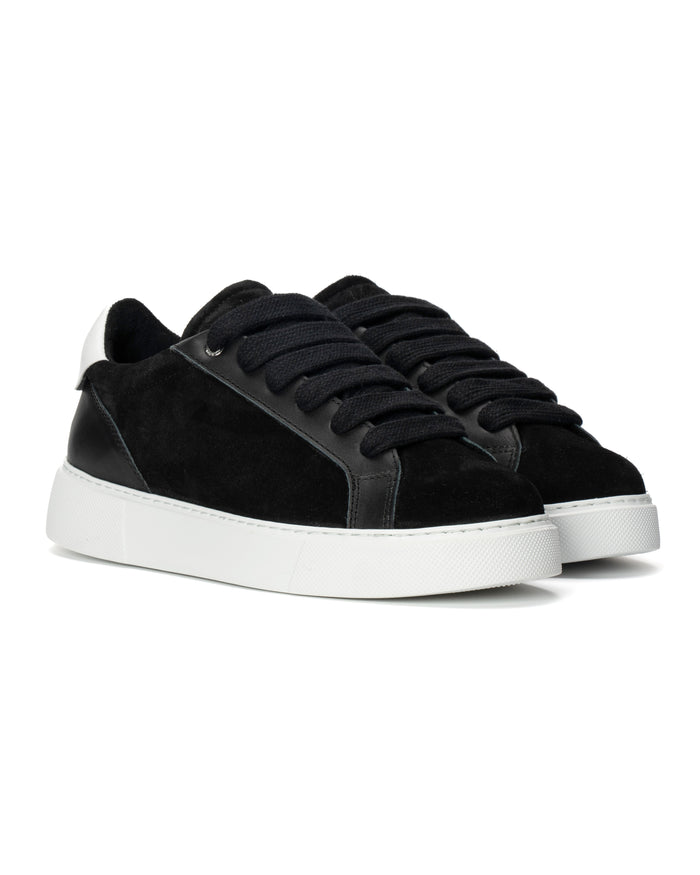 Women's Rool Court Leather Sneakers in Black (3)