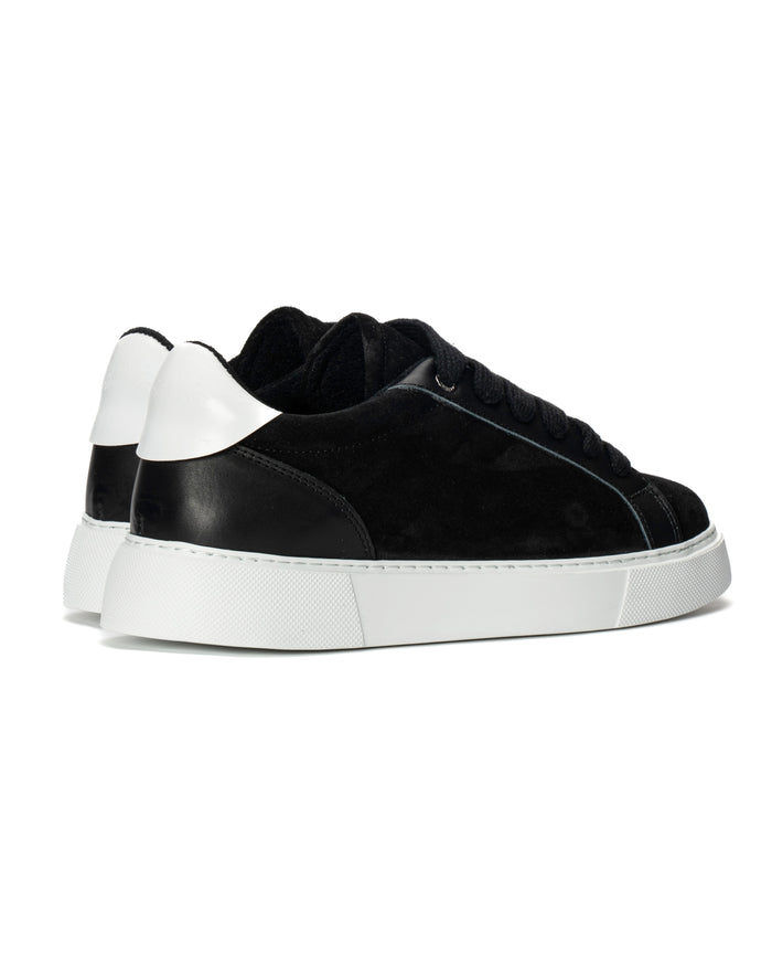 Women's Rool Court Leather Sneakers in Black (4)