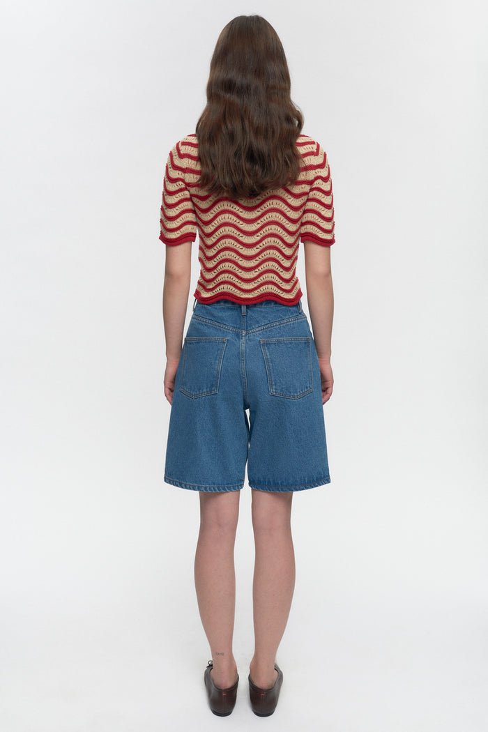 Women's Sabah Polo in Jester Red/Natural