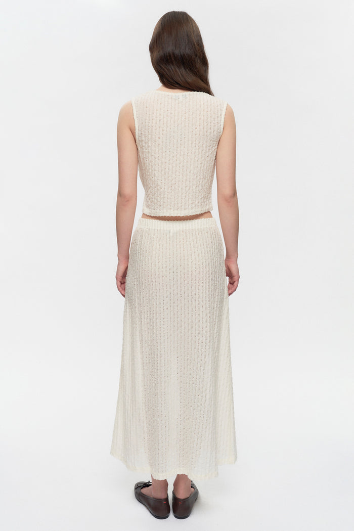 Women's Yasmina Boatneck Tank in Natural