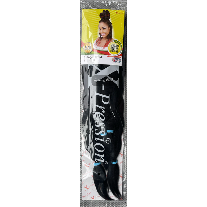 X-PRESSION PRE- STRETCHED BRAID. LAGOS BRAID 42” & 46” inches