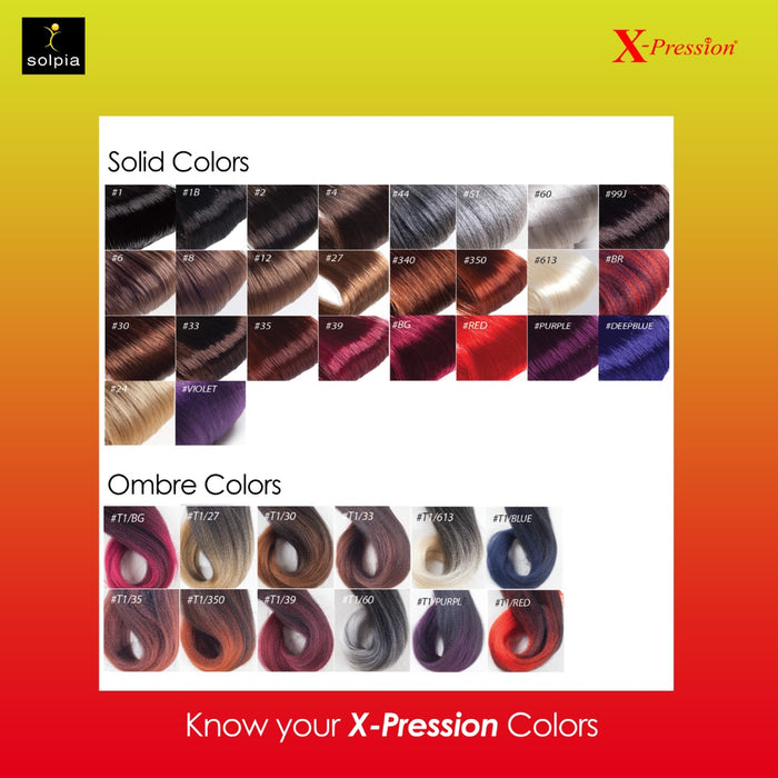 X-Pression Pre-stretched Hair Braiding Extensions 50" Color 30