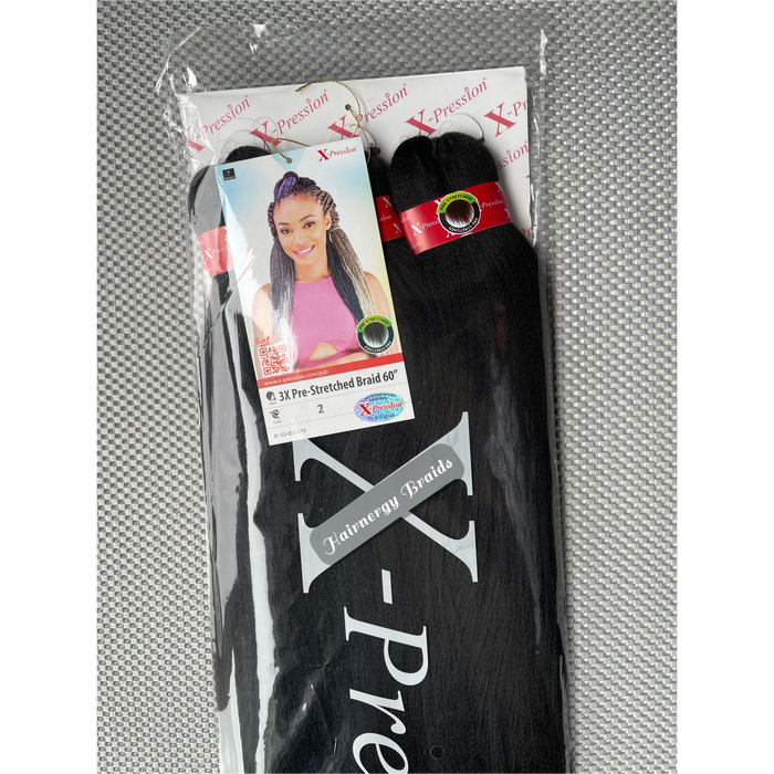 X-Pression Pre-stretched Hair Braiding Extensions 60" Color 2