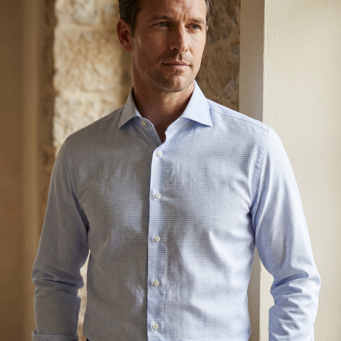 Yoga Twill Premium Stretch Shirt, worn — Emanuel Berg